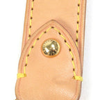 Louis Vuitton Vachetta Leather LV Logo Shoulder Strap Belt Beige Gold — view 4