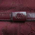 Gucci GG Monogram Leather Hat Bucket Hat Bordeaux 58 — view 8