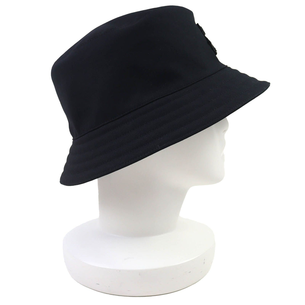 Hermes Harper H Sellier Cotton 100% Bucket Hat Black 57 — view 4