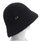 Dior Mohair Blend CD Logo Bucket Hat Black — view 2