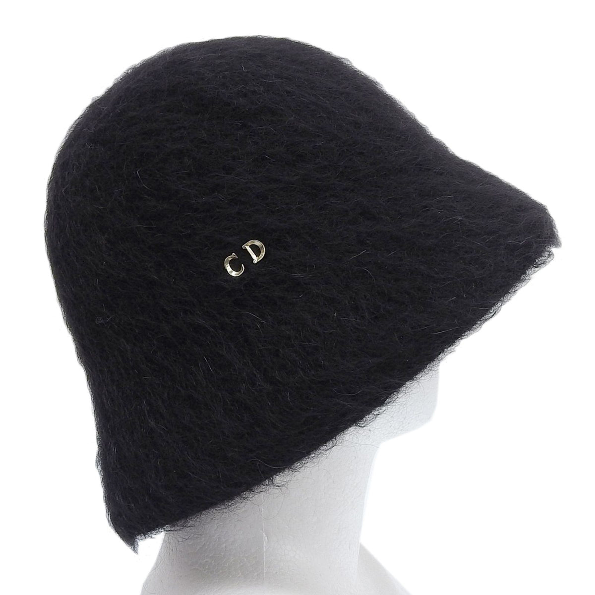 Dior Mohair Blend CD Logo Bucket Hat Black — view 2