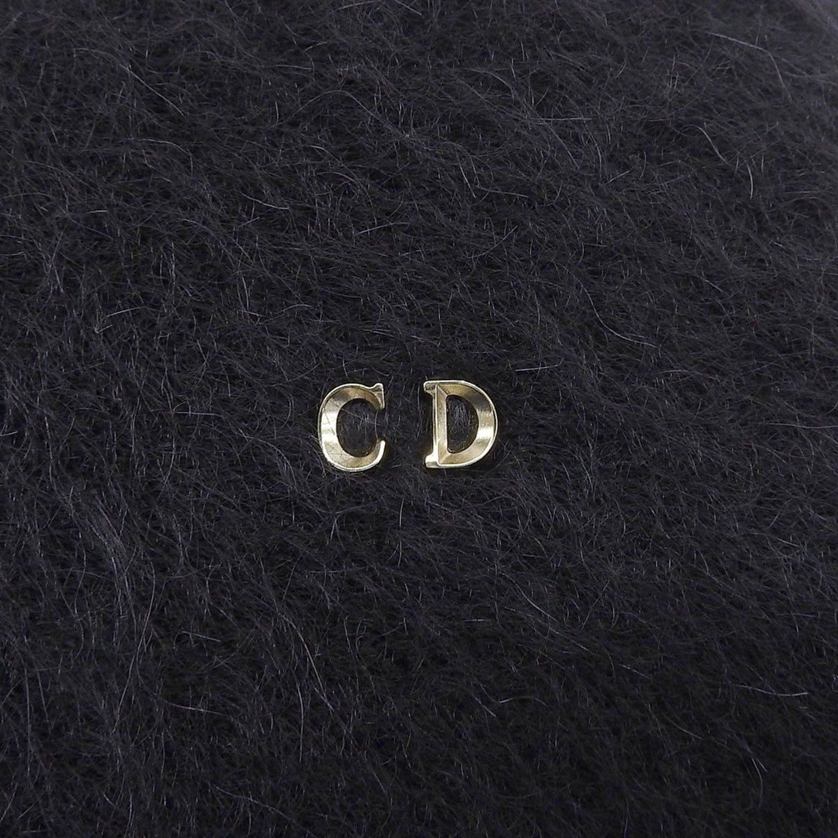 Dior Mohair Blend CD Logo Bucket Hat Black — view 4