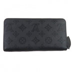 Louis Vuitton Zippy Wallet Mahina Noir Monogram Leather Zip Around — view 3