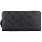 Louis Vuitton Zippy Wallet Mahina Noir Monogram Leather Zip Around