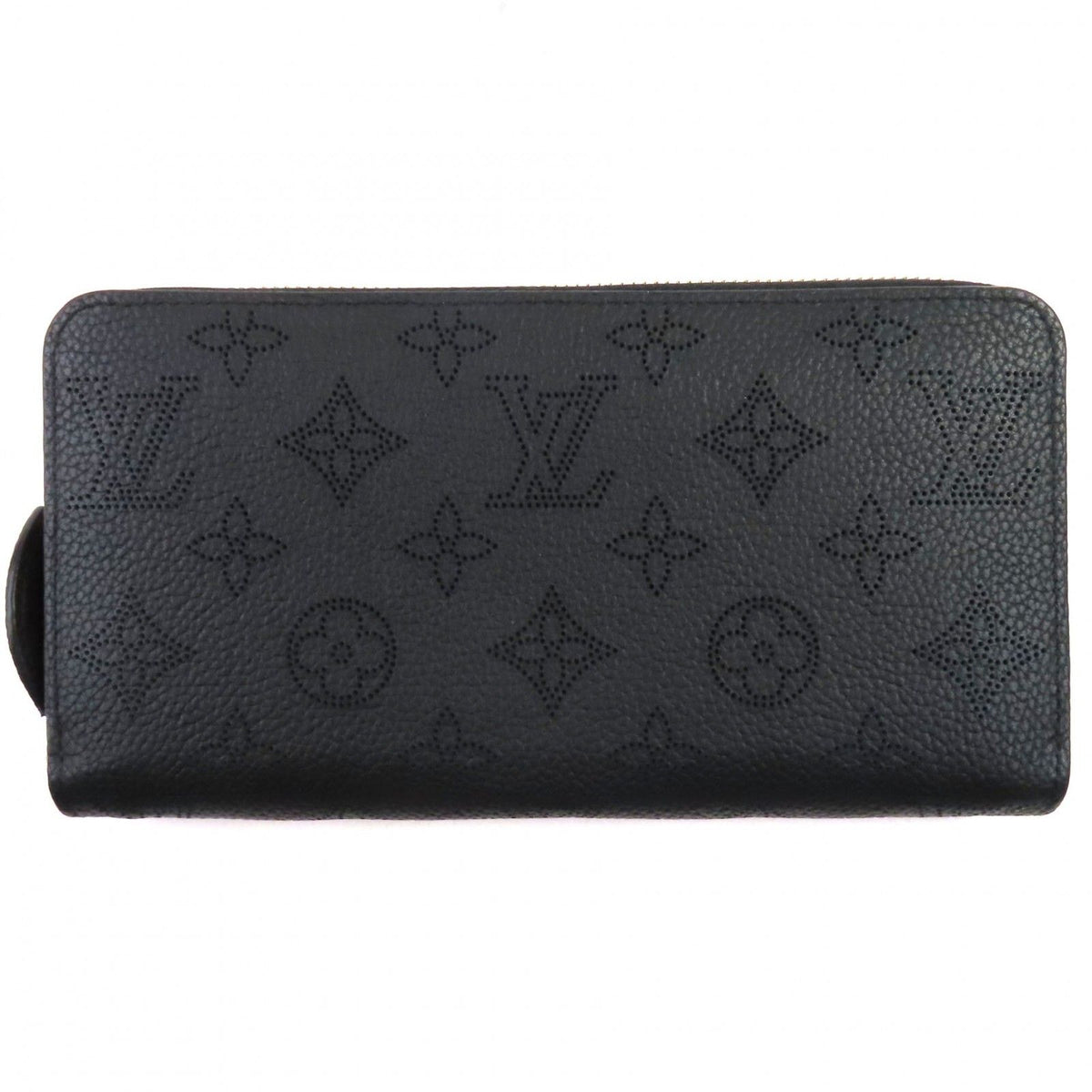 Louis Vuitton Zippy Wallet Mahina Noir Monogram Leather Zip Around