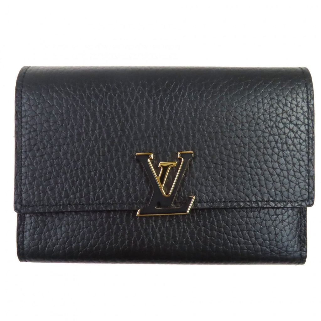 Louis Vuitton Portefeuille Capucines Compact Taurillon Leather Bifold Wallet
