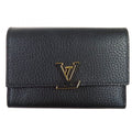 Louis Vuitton Portefeuille Capucines Compact Taurillon Leather Bifold Wallet