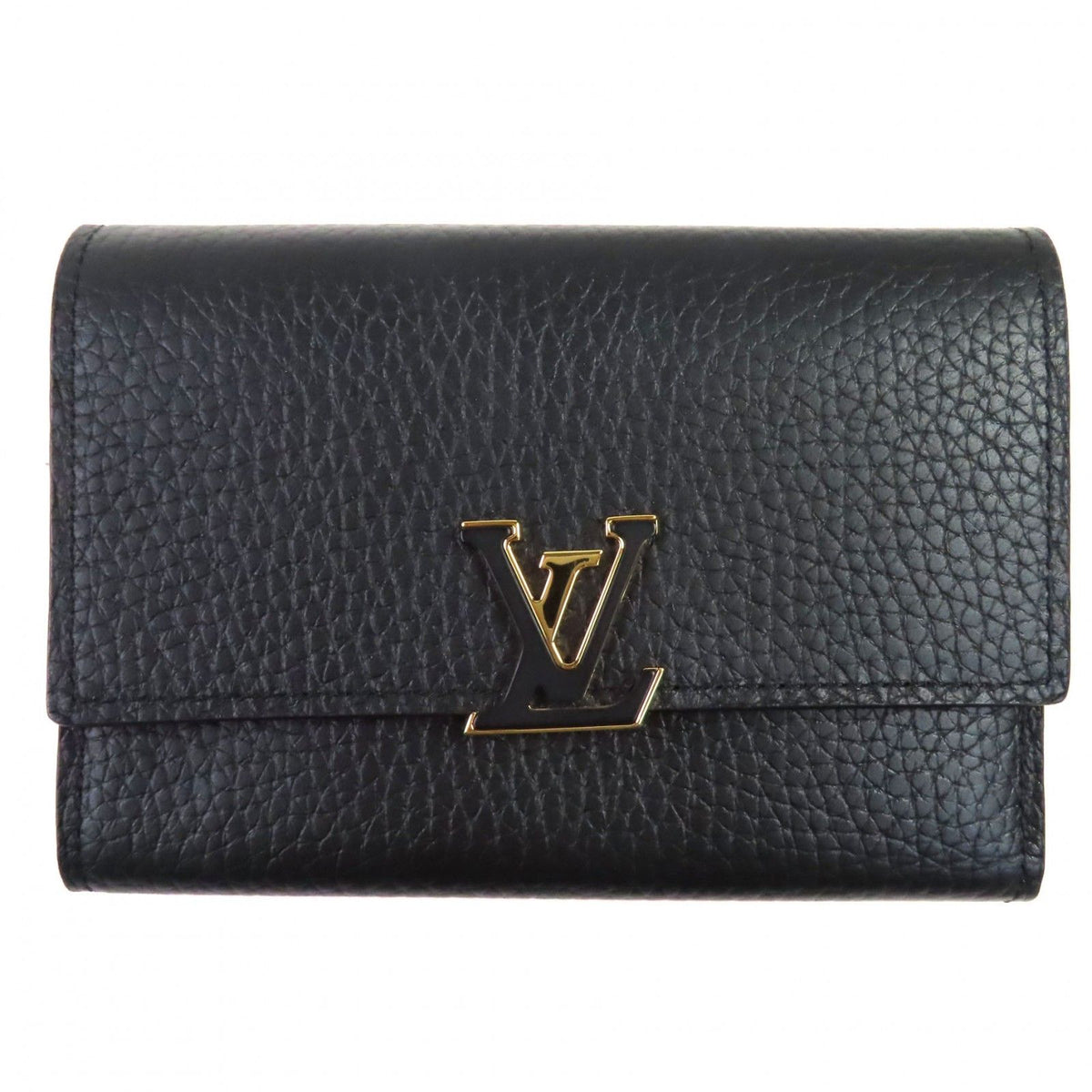Louis Vuitton Portefeuille Capucines Compact Taurillon Leather Bifold Wallet