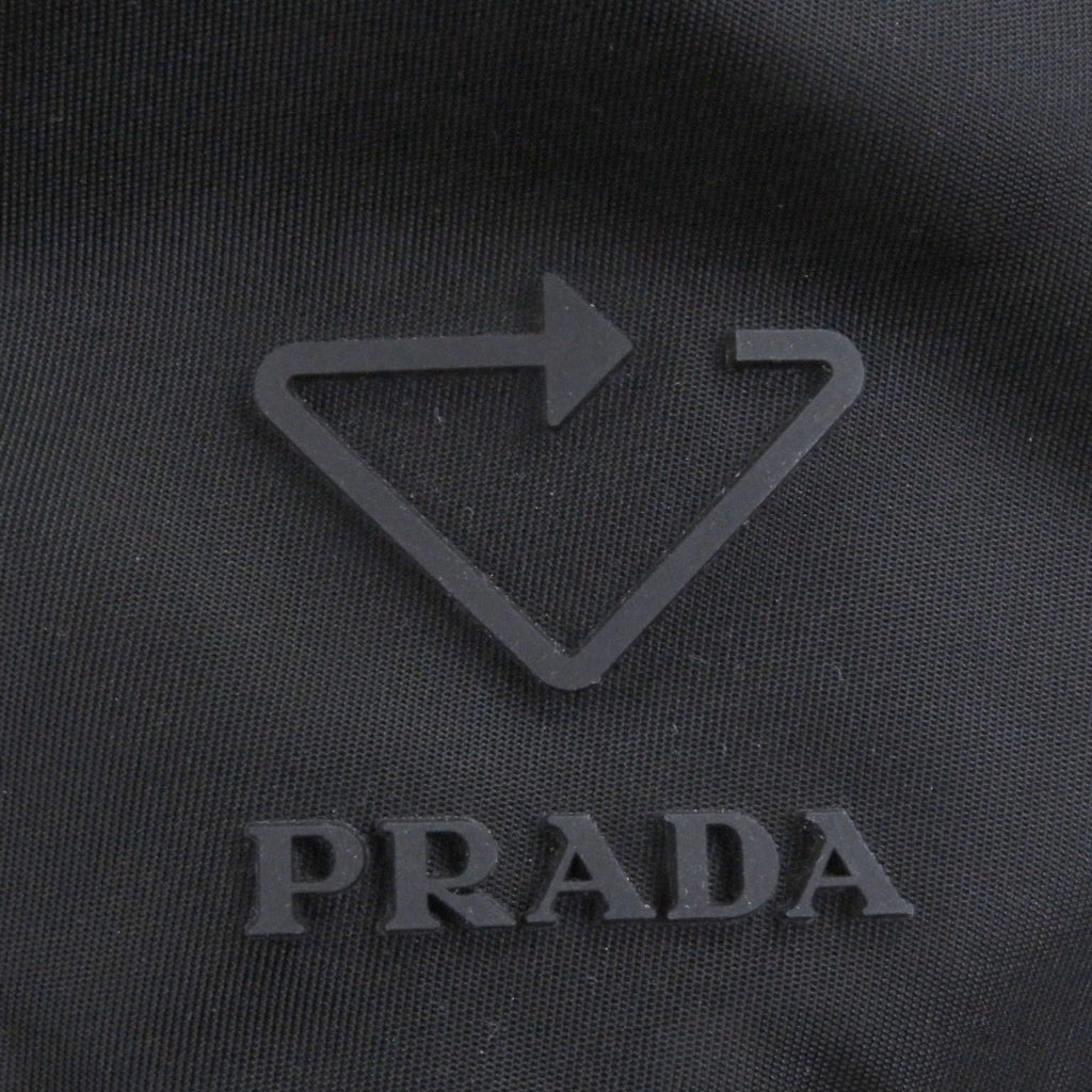 Prada Triangle Logo Re-Nylon Recycled Polyamide Bucket Hat Black — view 5