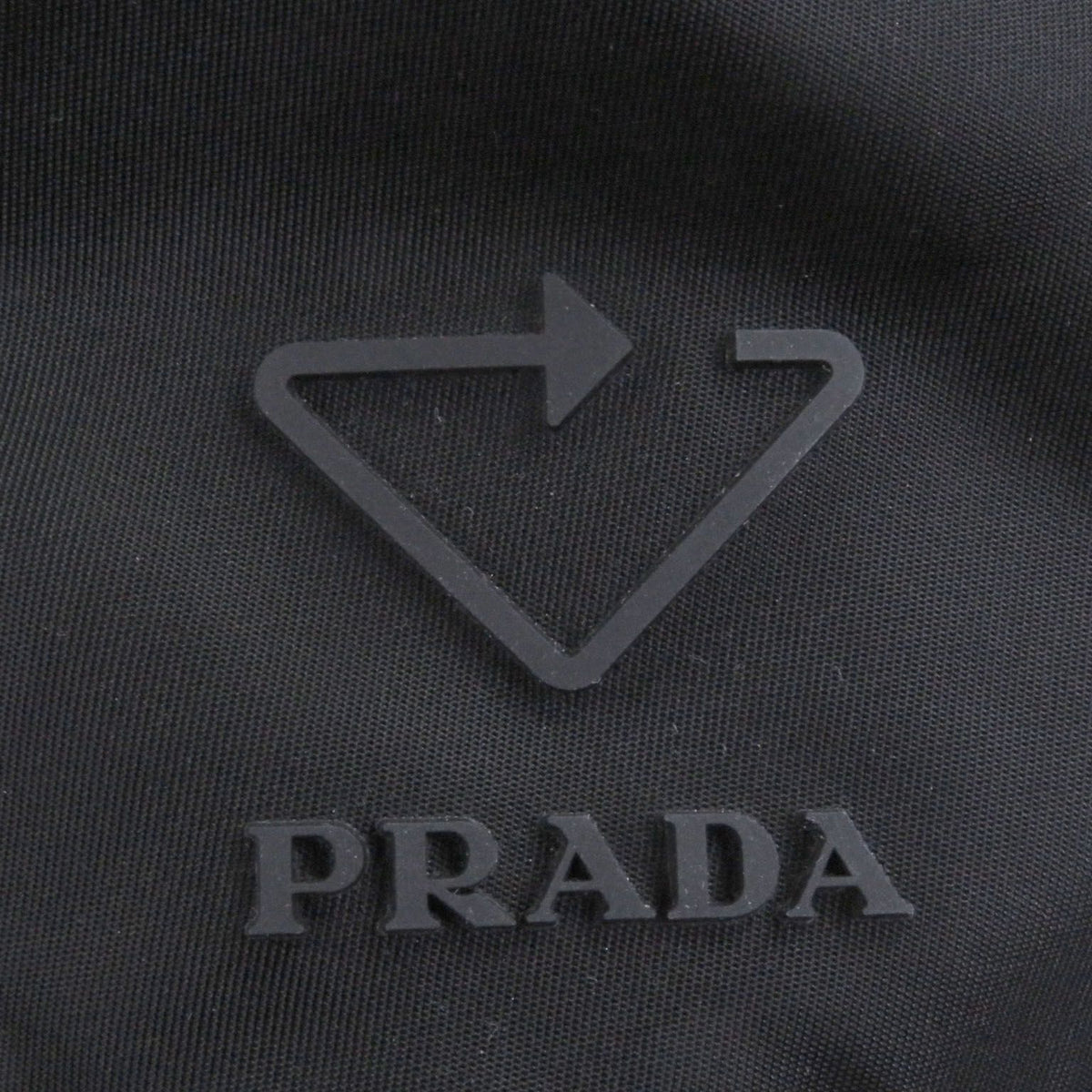 Prada Triangle Logo Re-Nylon Recycled Polyamide Bucket Hat Black — view 5