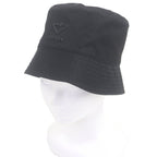 Prada Triangle Logo Re-Nylon Recycled Polyamide Bucket Hat Black