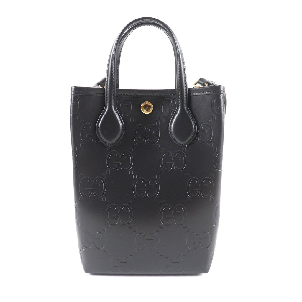 Gucci GG Mini Bag 2-Way Leather Black — view 3