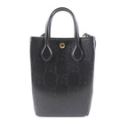 Gucci GG Mini Bag 2-Way Leather Black — view 3