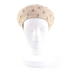 Hermes Saint Honore Cotton Cliquetis Sellier Hat Beret Beige 59 — view 2