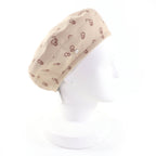 Hermes Saint Honore Cotton Cliquetis Sellier Hat Beret Beige 59 — view 5
