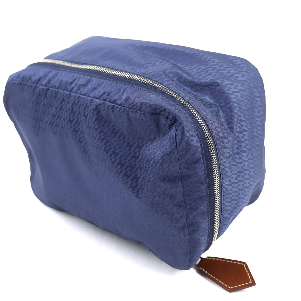 Hermes Woos Voyage PM Silk 100% Pouch Blue — view 5