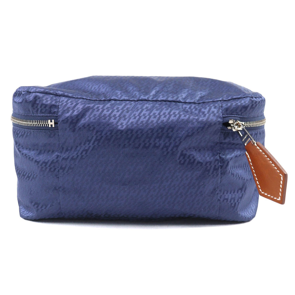 Hermes Woos Voyage PM Silk 100% Pouch Blue — view 2