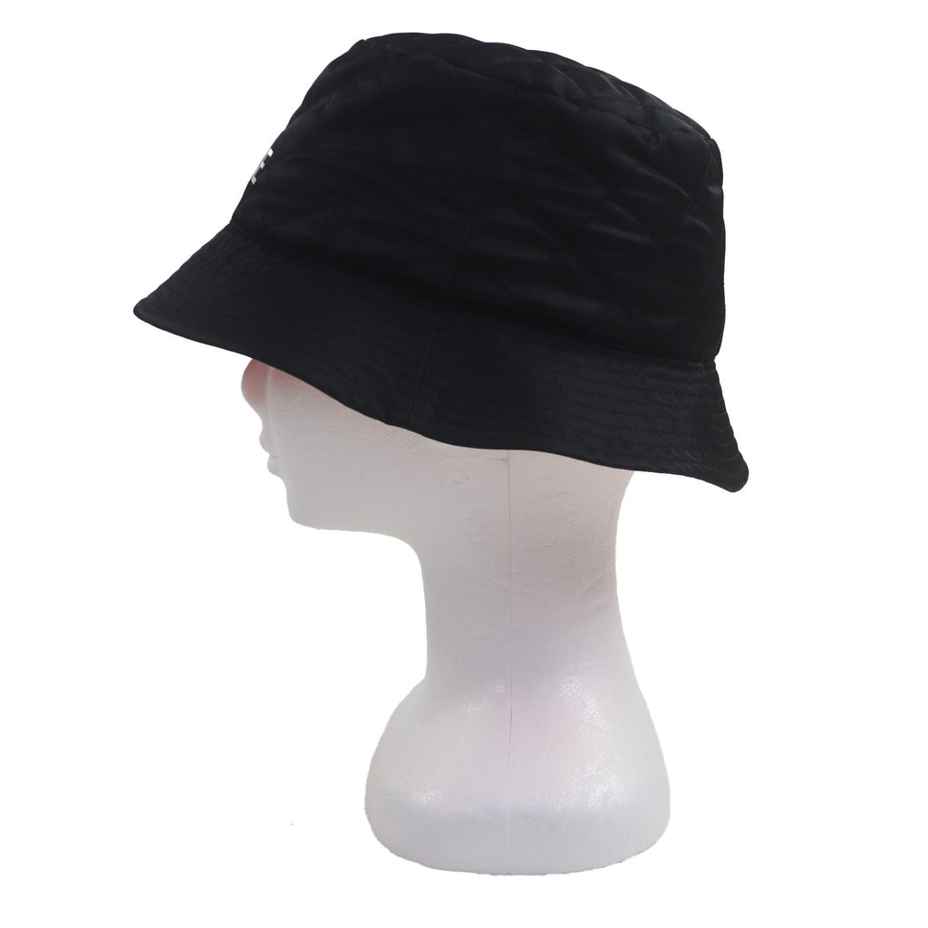 Celine Logo Print Quilted Hat Bucket Hat Black Orange — view 3