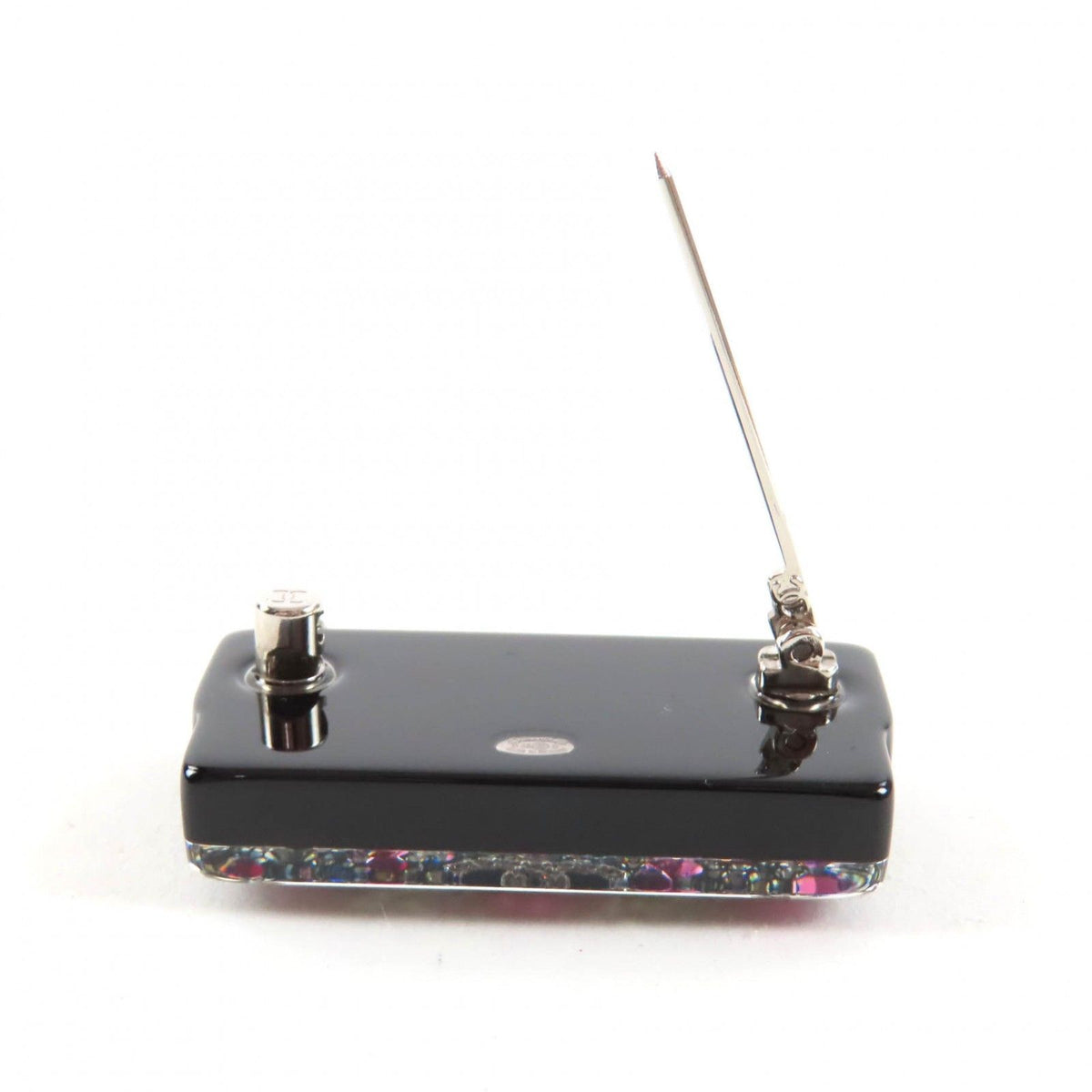 Chanel CC Logo Colorful Strass Chain Bag Motif Brooch Multi — view 6