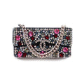 Chanel CC Logo Colorful Strass Chain Bag Motif Brooch Multi