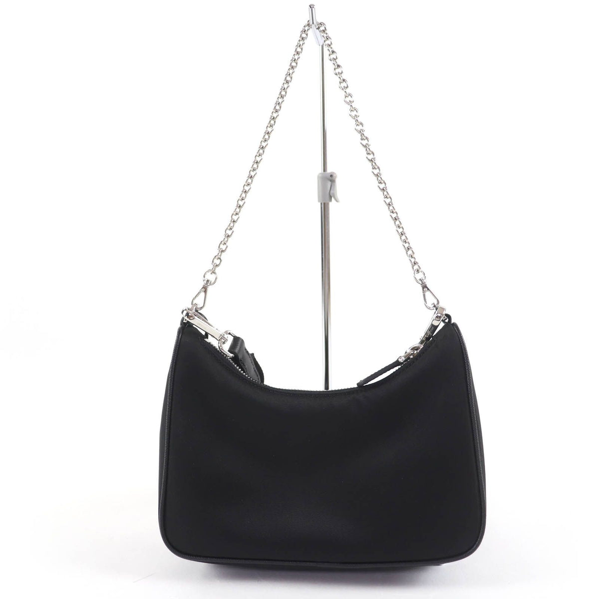 Prada Re Edition Triangle Logo 2-Way Bag Black — view 2