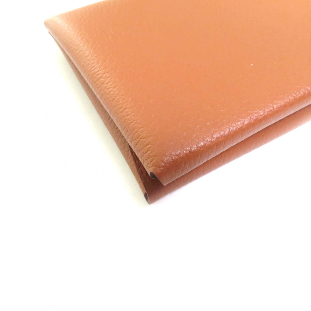 Hermes Calvi Duo Gold Evercolor Coin Purse Card Case — view 6