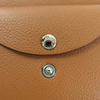 Hermes Calvi Duo Gold Evercolor Coin Purse Card Case — view 8