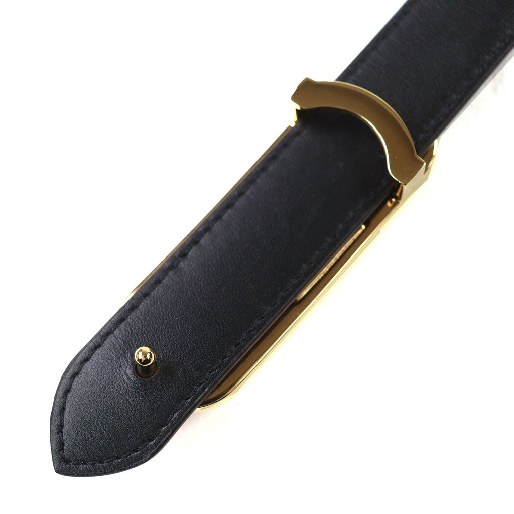 Louis Vuitton My LV Chain Reversible Monogram Leather Belt Brown Black Gold — view 5