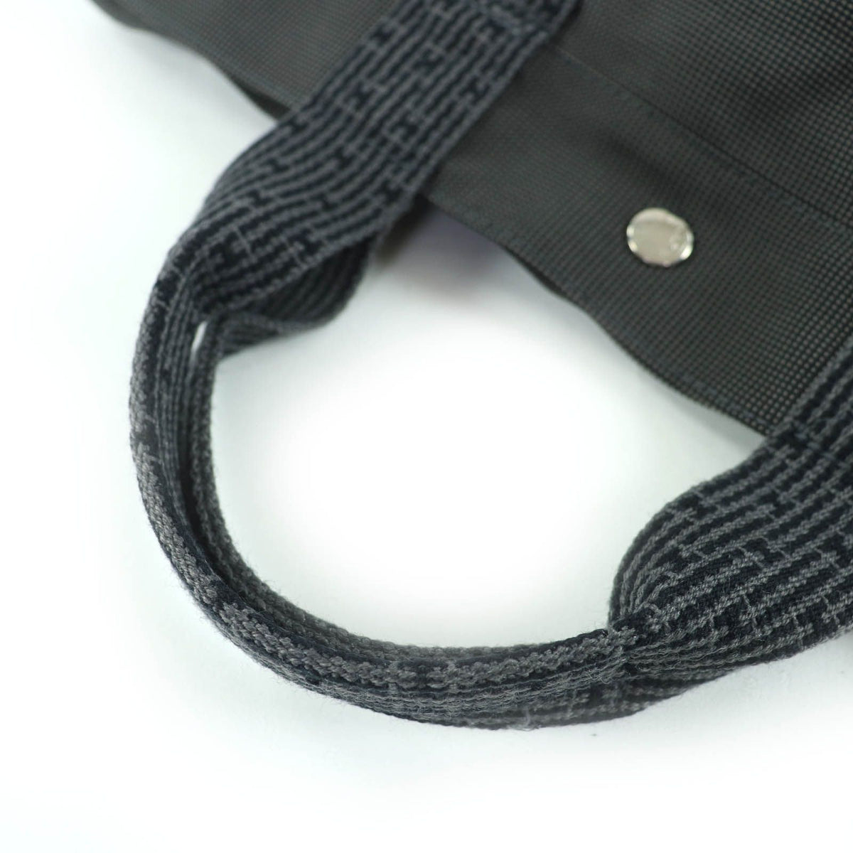 Hermes Herline MM Sellier Canvas Tote Bag Gray — view 5