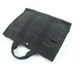Hermes Herline MM Sellier Canvas Tote Bag Gray — view 4