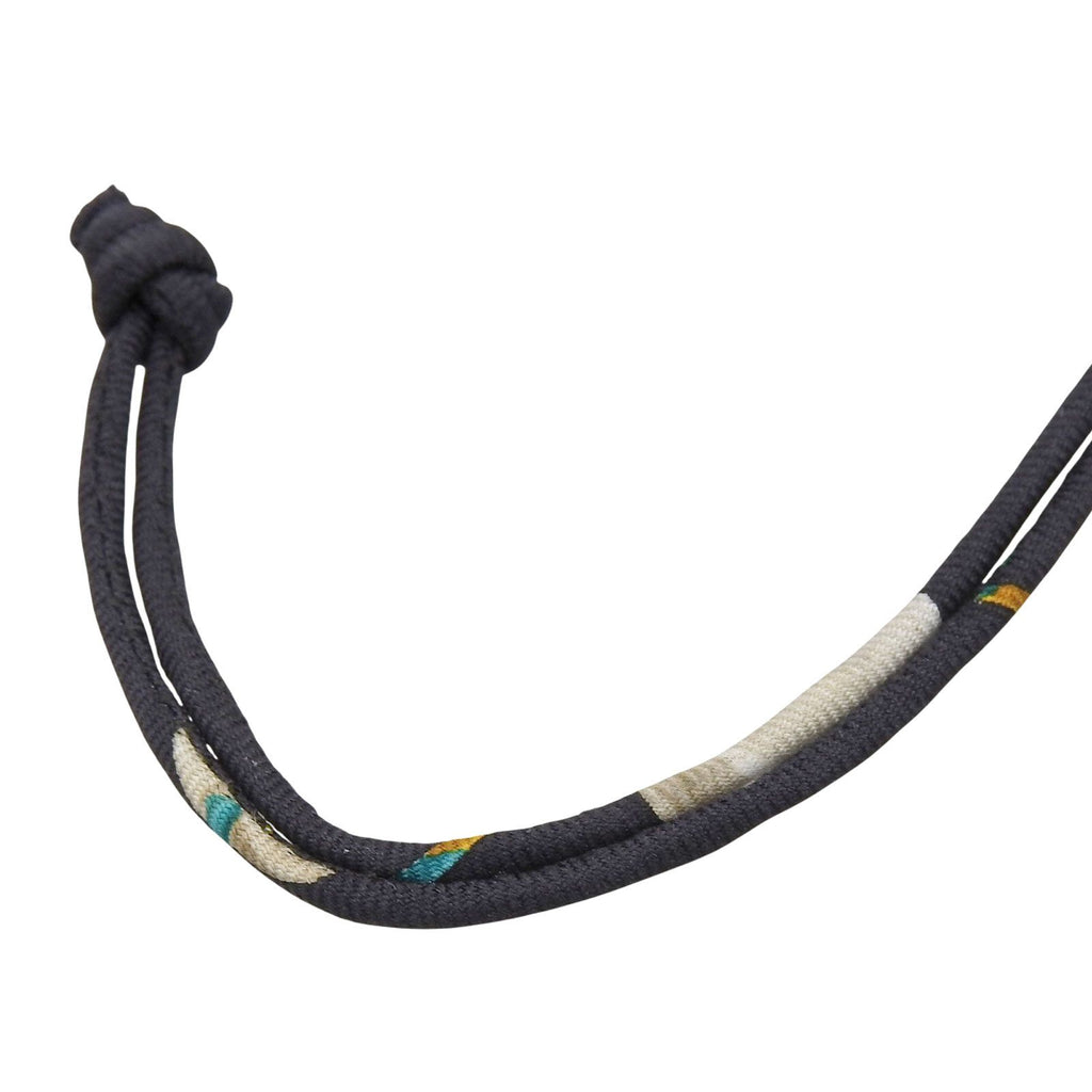 Hermes Petit H Teapot Leather Bag Charm Light Blue Black Bicolor — view 6