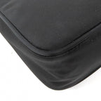 Prada Re Edition 2000 Re-Nylon Mini Bag Triangle Plate Charm Black — view 5
