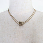 Chanel CC Logo Cube Pendant Gold — view 3