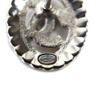Chanel CC Logo Rhinestone Decorative Earrings White — view 6