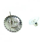 Chanel CC Logo Rhinestone Decorative Earrings White — view 5