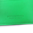 Bottega Veneta Leather Intrecciato Bifold Wallet Black Green — view 8