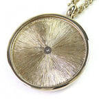 Chanel CC Logo Rhinestone Medal Pendant Gold — view 6