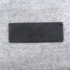 Hermes Cashmere 100% Logo Leather Patch Neo Rocabar Border Fringe Scarf Shawl — view 6