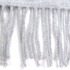 Hermes Cashmere 100% Logo Leather Patch Neo Rocabar Border Fringe Scarf Shawl — view 5