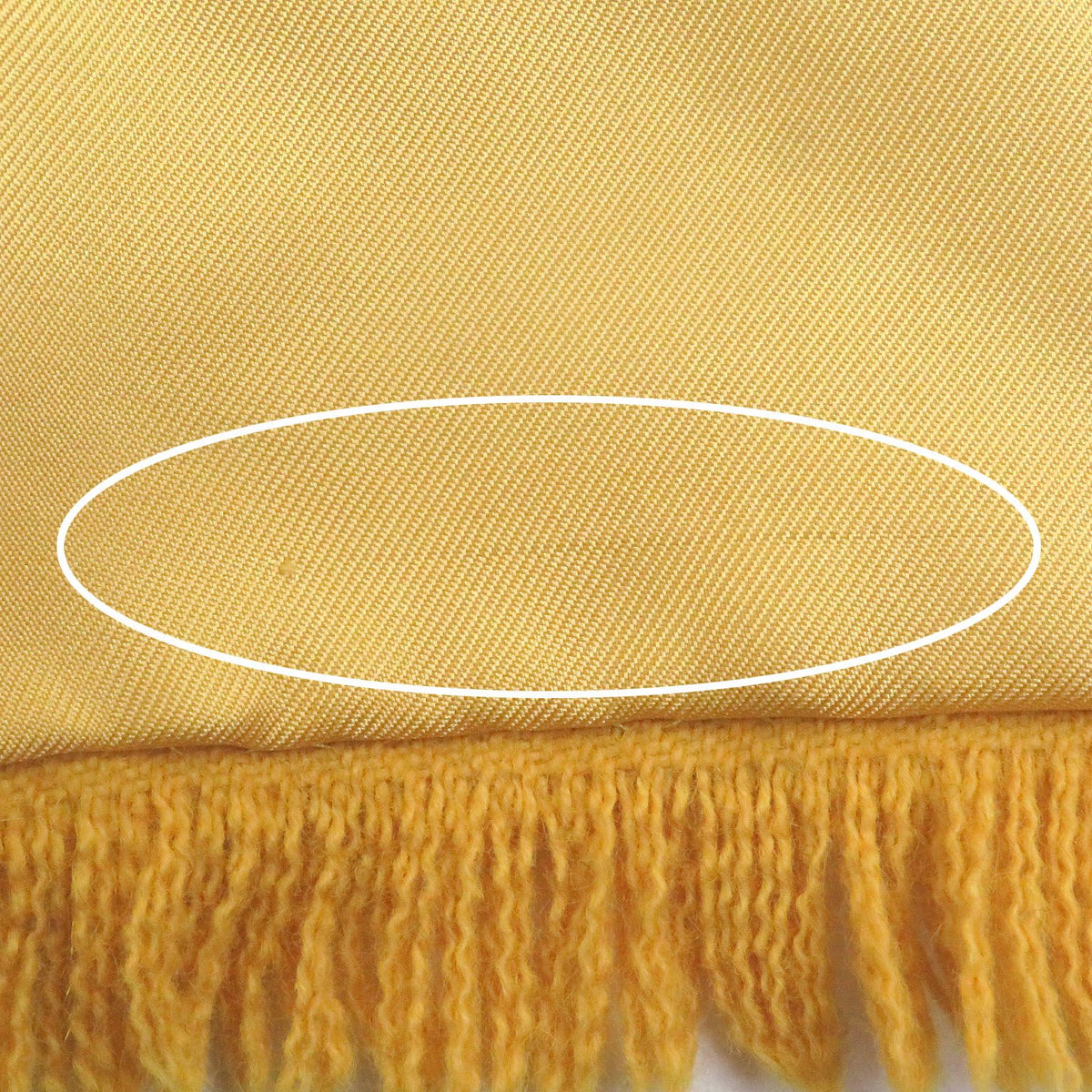 Hermes Silk Angora Deer All Over Print Fringe Shawl Scarf Yellow — view 7