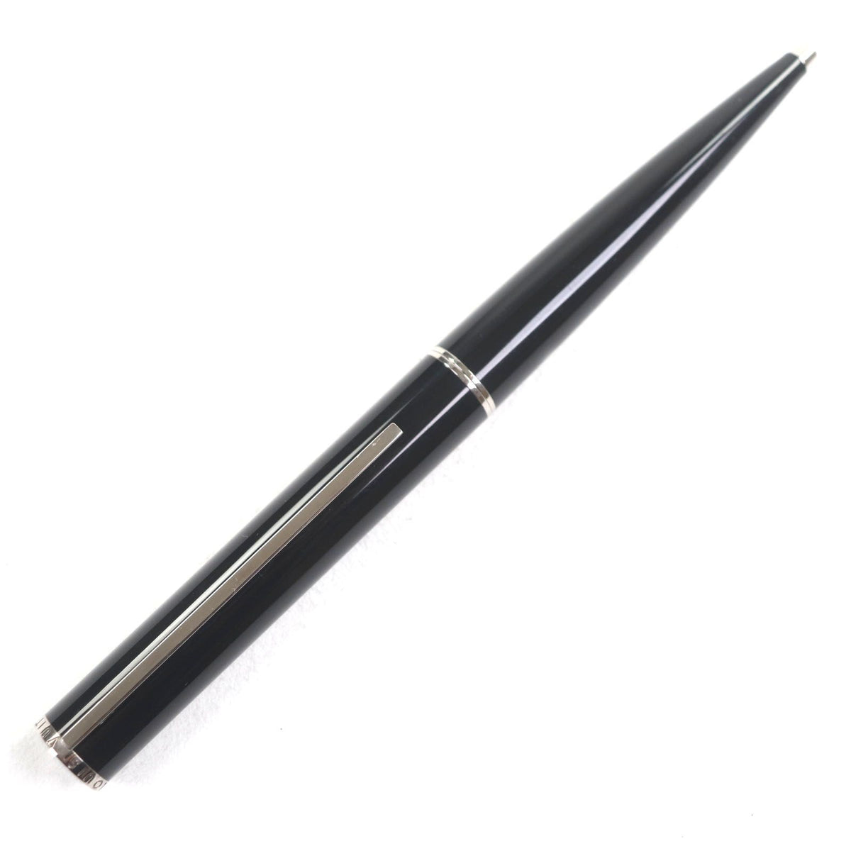 Louis Vuitton Jet Ligne Twist Ballpoint Pen Black Silver Handwriting Confirmed — view 2