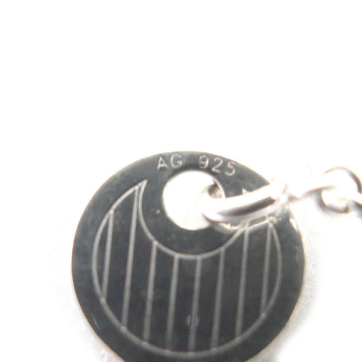 Hermes Cadena Key Motif H Logo Pendant Silver — view 6