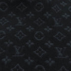 Louis Vuitton Monogram Classic Wool 100% Scarf with Fringes Black — view 5