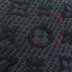 Louis Vuitton Monogram Classic Wool 100% Scarf with Fringes Black — view 7