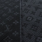 Louis Vuitton Monogram Classic Wool 100% Scarf with Fringes Black — view 4
