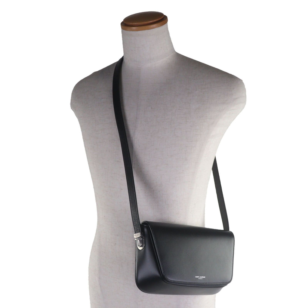 Saint Laurent Paris Small Crossbody Smooth Leather Flap Shoulder Bag — view 3