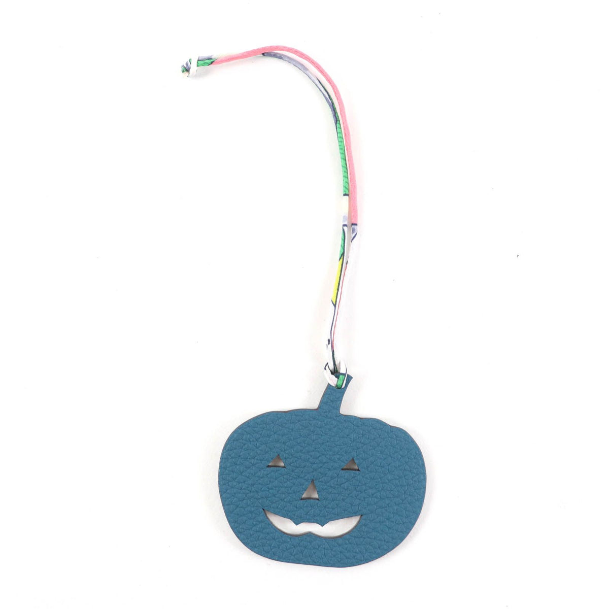Hermes Petit H Charm Blue Green Togo Pumpkin
