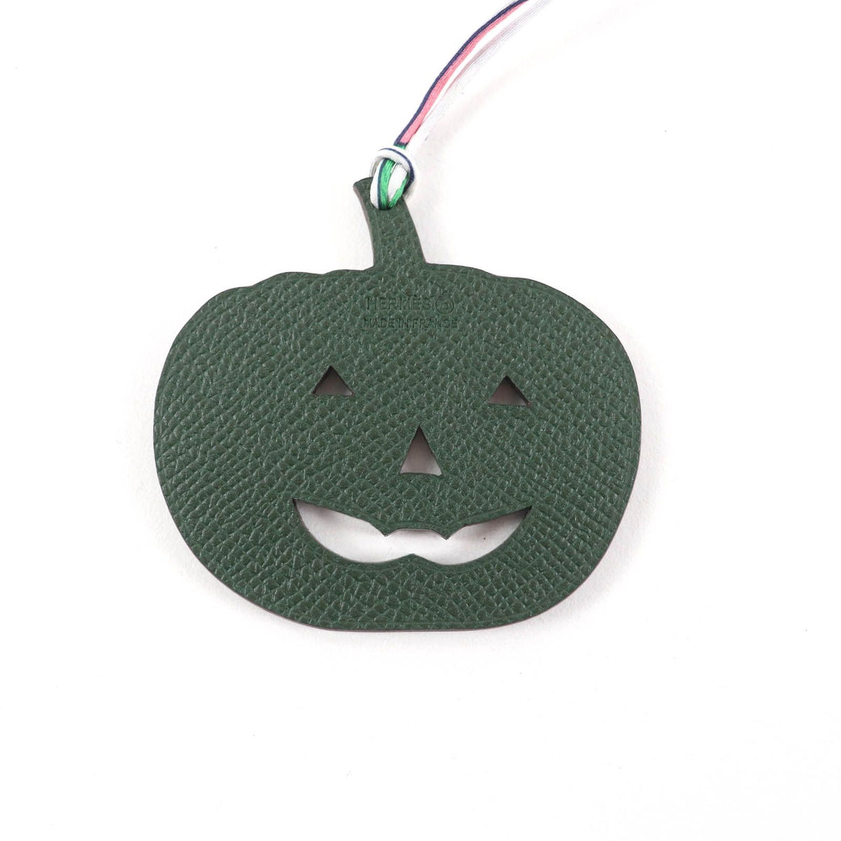 Hermes Petit H Charm Blue Green Togo Pumpkin — view 4