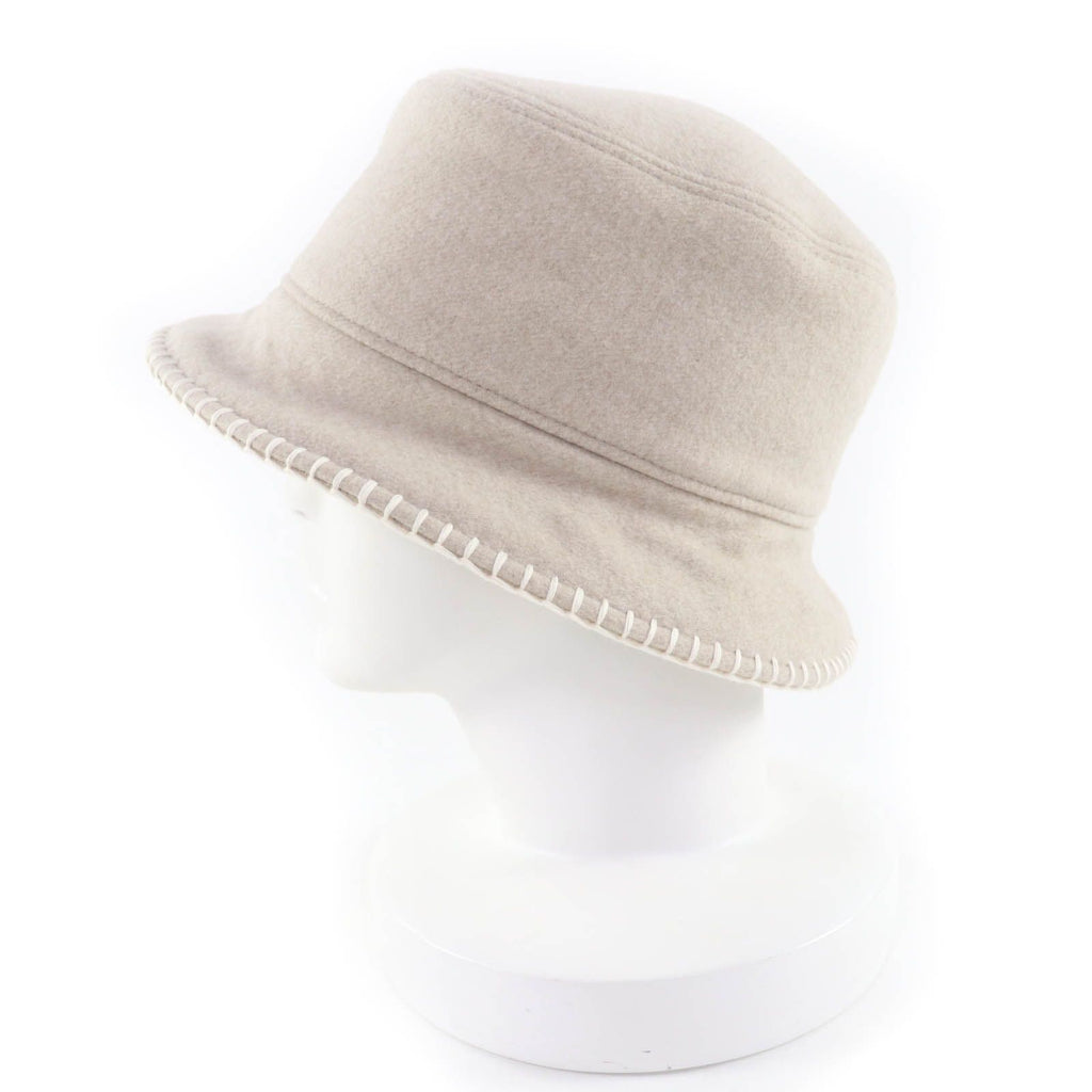 Hermes Harper Wool Cashmere Cord Ecru Avalon Stitch Hat 57 — view 3