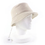 Hermes Harper Wool Cashmere Cord Ecru Avalon Stitch Hat 57